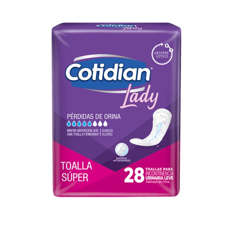 Cotidian Lady Toalla Super - 28 Unidades