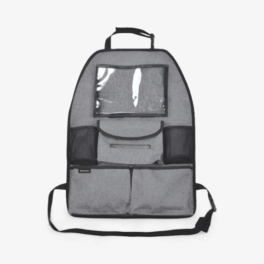 Organizador para Asiento de Auto Kikkaboo con Bolsillos y Porta Tablet – Gris