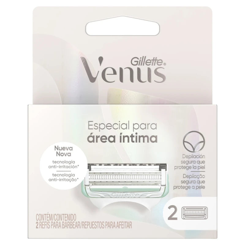 Repuesto Afeitadora Venus Intima Skincare 2 Uds.