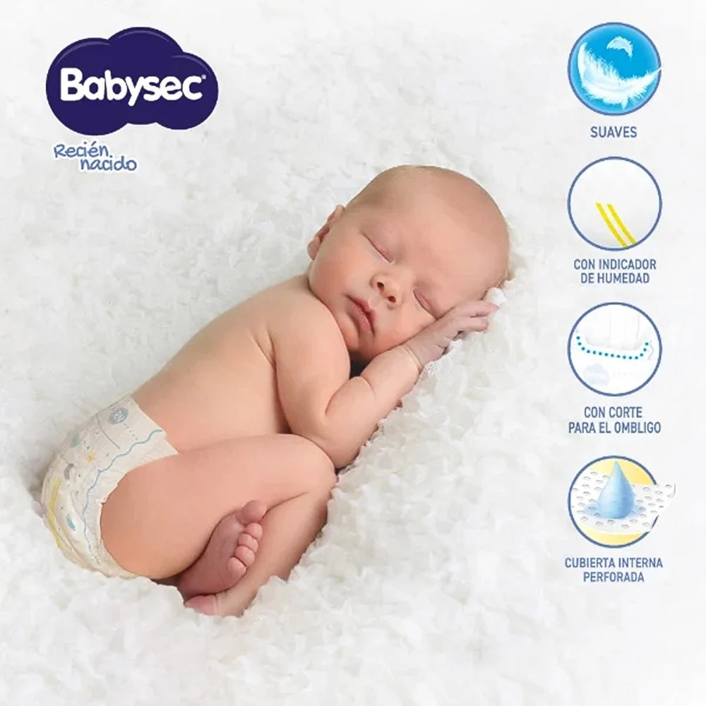 Pañales BabySec Super Premium G - 88 pañales