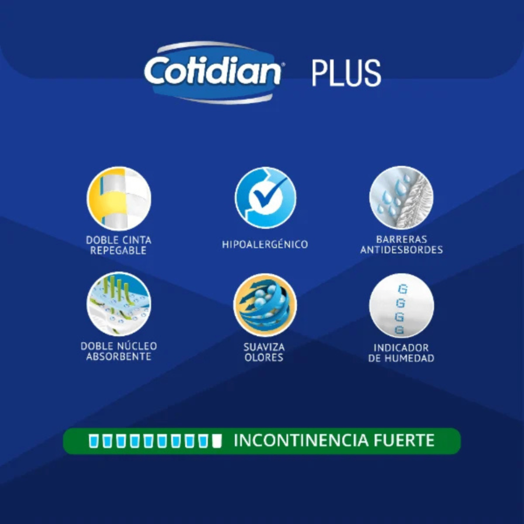 Pañales Cotidian Plus G - 36 unidades
