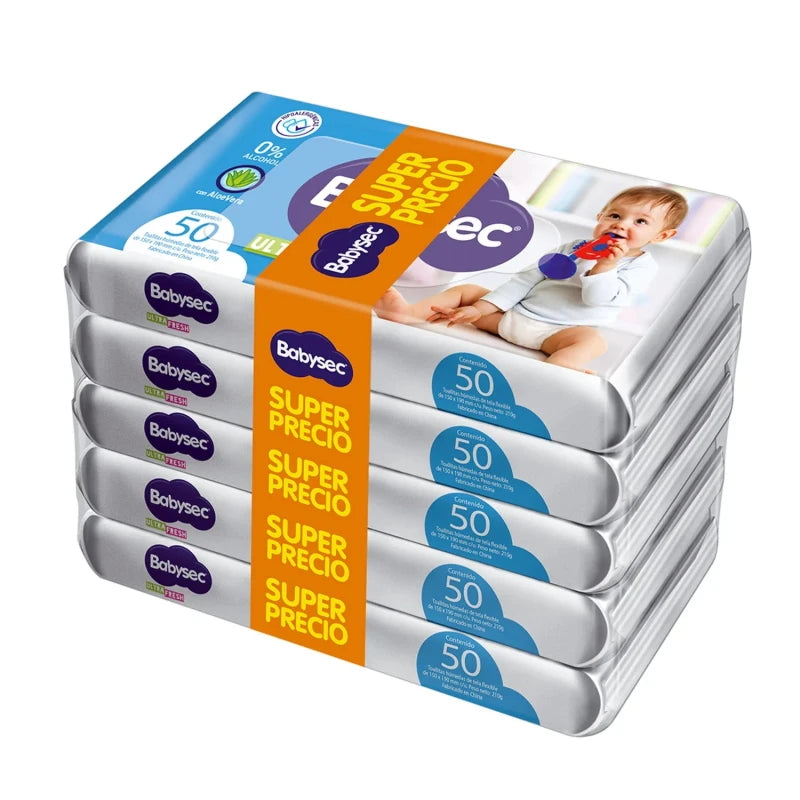 Toallitas Húmedas Babysec Ultra - 250 Unidades