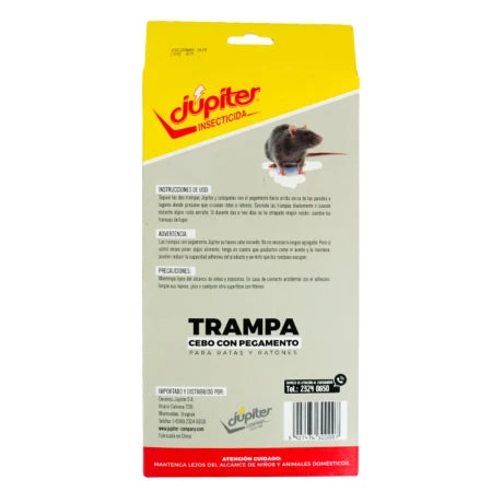 Trampa cebo con pegamento para ratas y ratones Jupiter 2 unidades