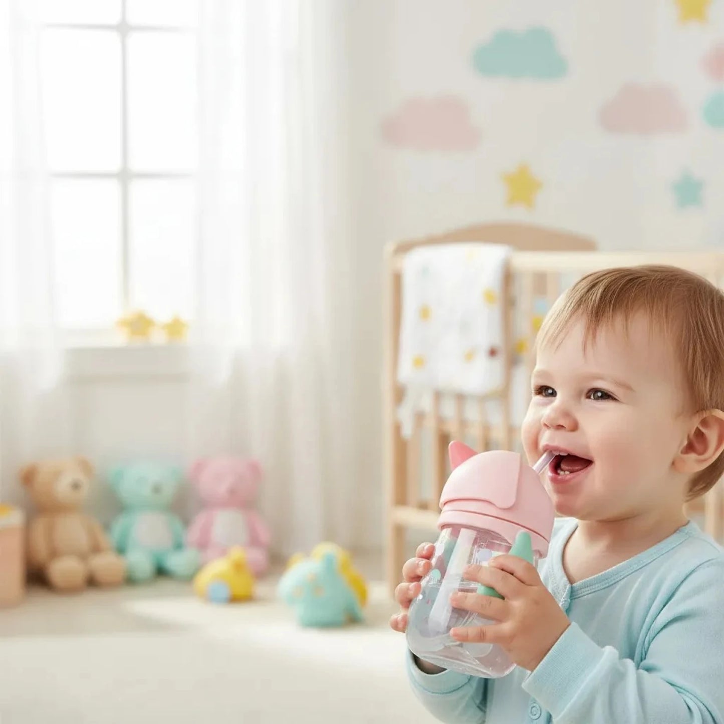 Vaso Sorbito con Asas Buba - Unicornio Rosa