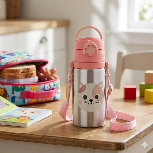 Botella de Aluminio Rosa 450 ml - Buba