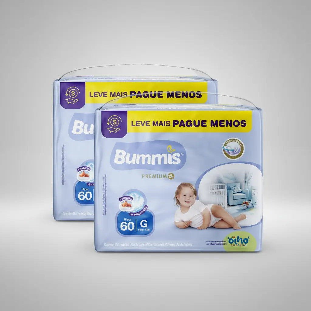 Pack Ahorro Bummis Talle G x2 Paquetes - 120 Pañales