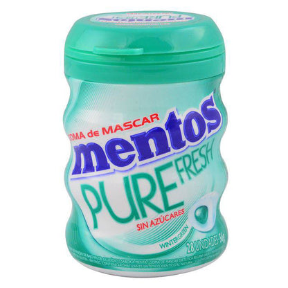 Chicles Sin Azúcar MENTOS Wintergreen Pure Fresh 56 gr