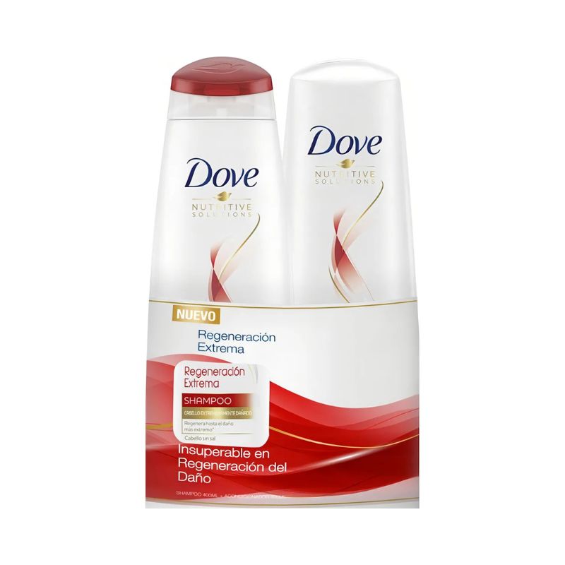 Shampoo Dove Regeneración Extrema 400 ml  + Acondicionador 200 ml