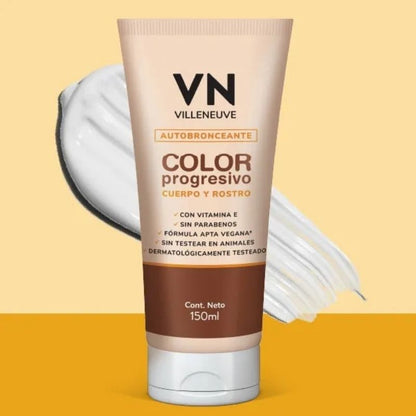 Autobronceante Villeneuve Color progresivo cuerpo y rostro 150ml