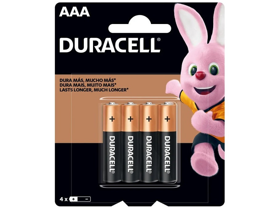 Pilas Duracell AAA x 4 unidades