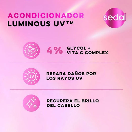 Acondicionador Sedal Luminous UV 650 ml