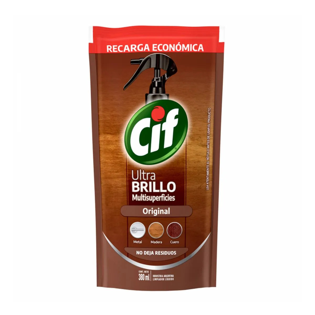 Cif Lustramuebles Ultra Repuesto 380ml