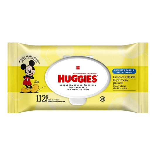 Toallitas Húmedas Huggies Limpieza Diaria 112 Unidades