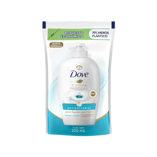 Jabón Líquido Dove Antibacterial para Manos Refill 220 ml 3 Unidades