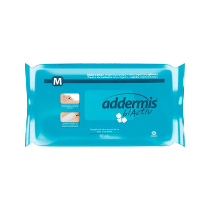 Manoplas Impregnadas Addermis biActiv 40 Unidades