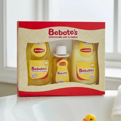 Pack Bebotes Regalo Shampoo + Acondicionador Manzanilla 250 Ml + Colonia 100 Ml