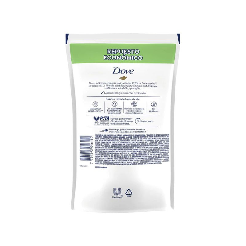 Jabón Líquido Dove Antibacterial para Manos Refill 220 ml 3 Unidades