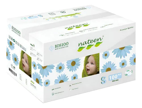 Nateen Pañales Premium S BOX x 100