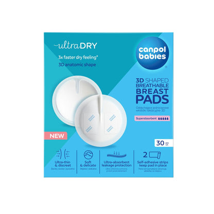 Discos Absorbentes de Lactancia Canpol 3D Ultra Secos - 30 Unidades
