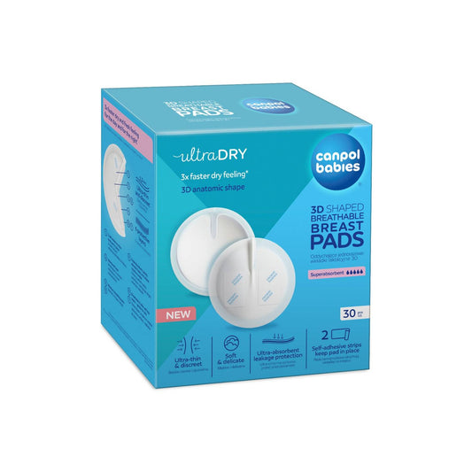 Discos Absorbentes de Lactancia Canpol 3D Ultra Secos - 30 Unidades