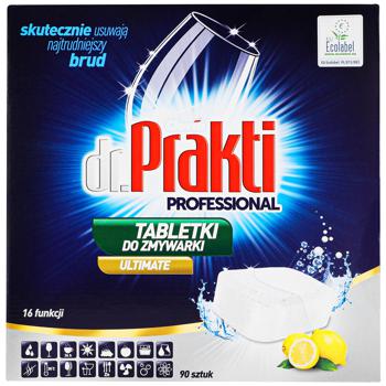 Tabletas Dr. Prakti para Lavavajilla 90 unidades.