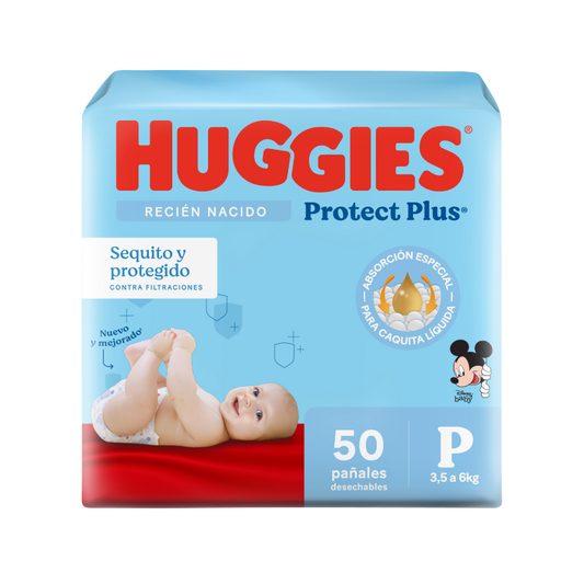 Pañales Huggies Protect Plus P 50 Unidades