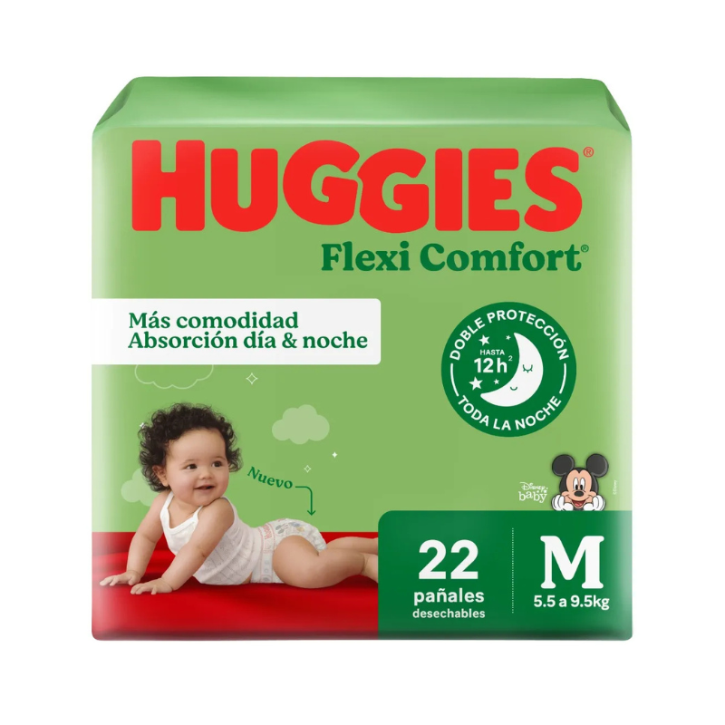 Pañales Huggies Flexi Confort M 22 unidades