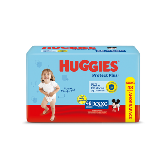 Pañales Huggies Protect Plus XXXG 48 Unidades