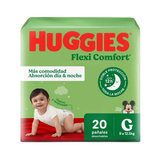 Pañales Huggies Flexi Confort G 20 Unidades