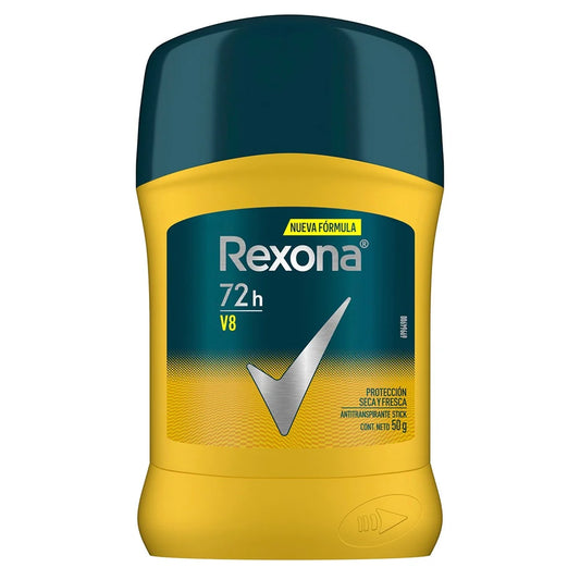 Antitranspirante en Barra Rexona Men V8 50 gramos.