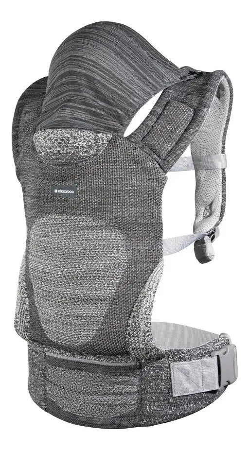 Mochila Ergonómica Kikkaboo Hoody - Gris
