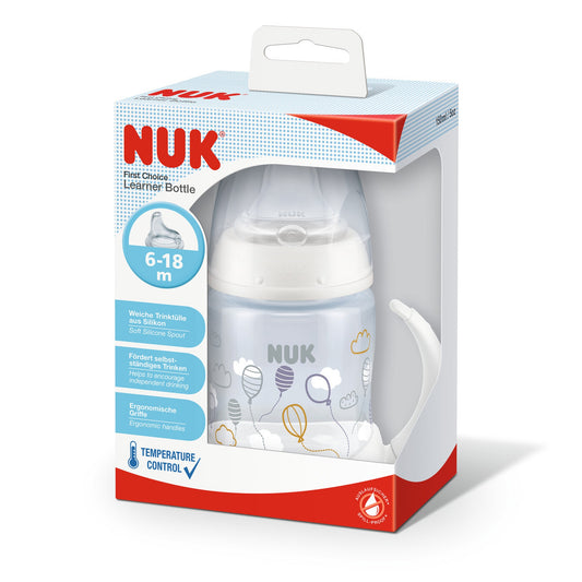 Vaso de Aprendizaje NUK First Choice 150 ml con Control de Temperatura +6 Meses