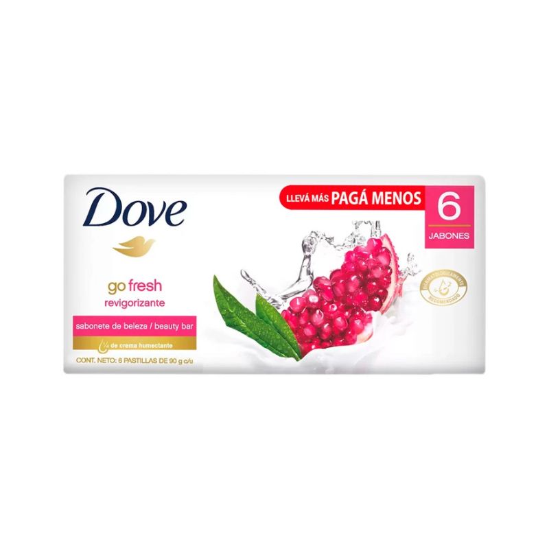Jabon Dove Revigorizante Corporal 90 g x 6