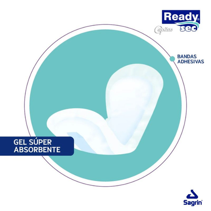 Apósitos Readysec Capitas Talle M - 15 Unidades