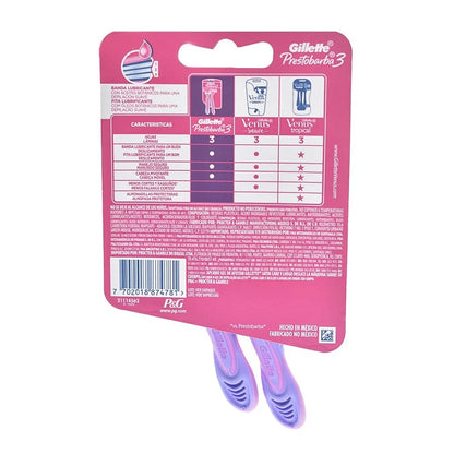 Afeitadora Gillette Prestobarba 3 Mujer 2 Unidades