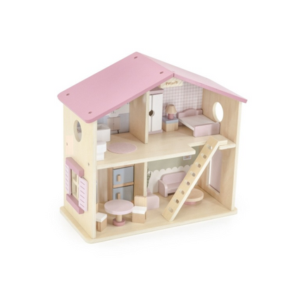 Casita de Muñecas de Madera Polar B Rosa