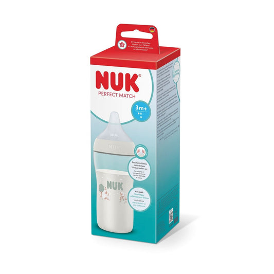 Mamadera NUK Perfect Match 260 ml con Tetina de Silicona Orificio M +3 Meses