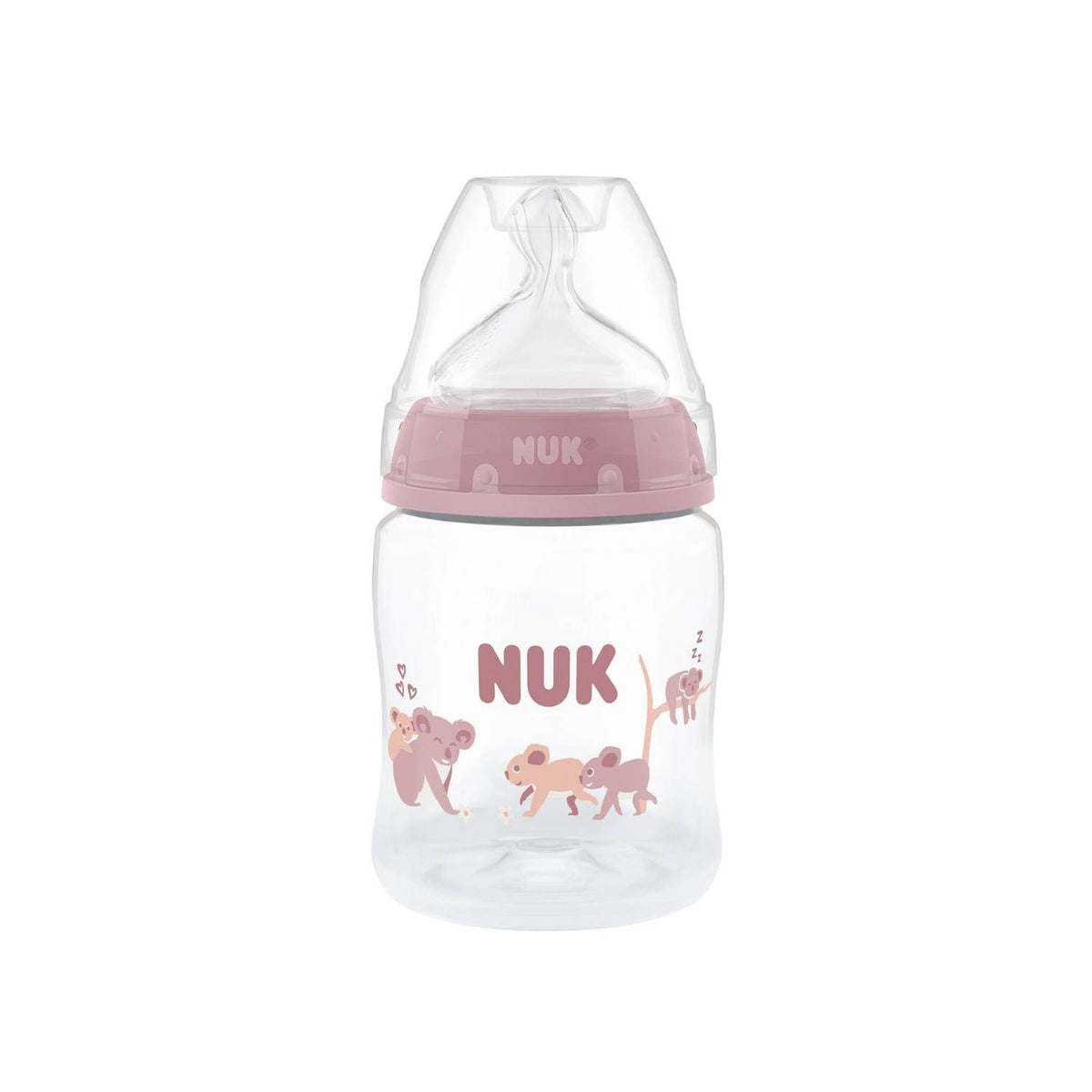 Mamadera NUK First Choice 150 ml Tetina de Silicona Flujo S Koala Rosa +0 Meses