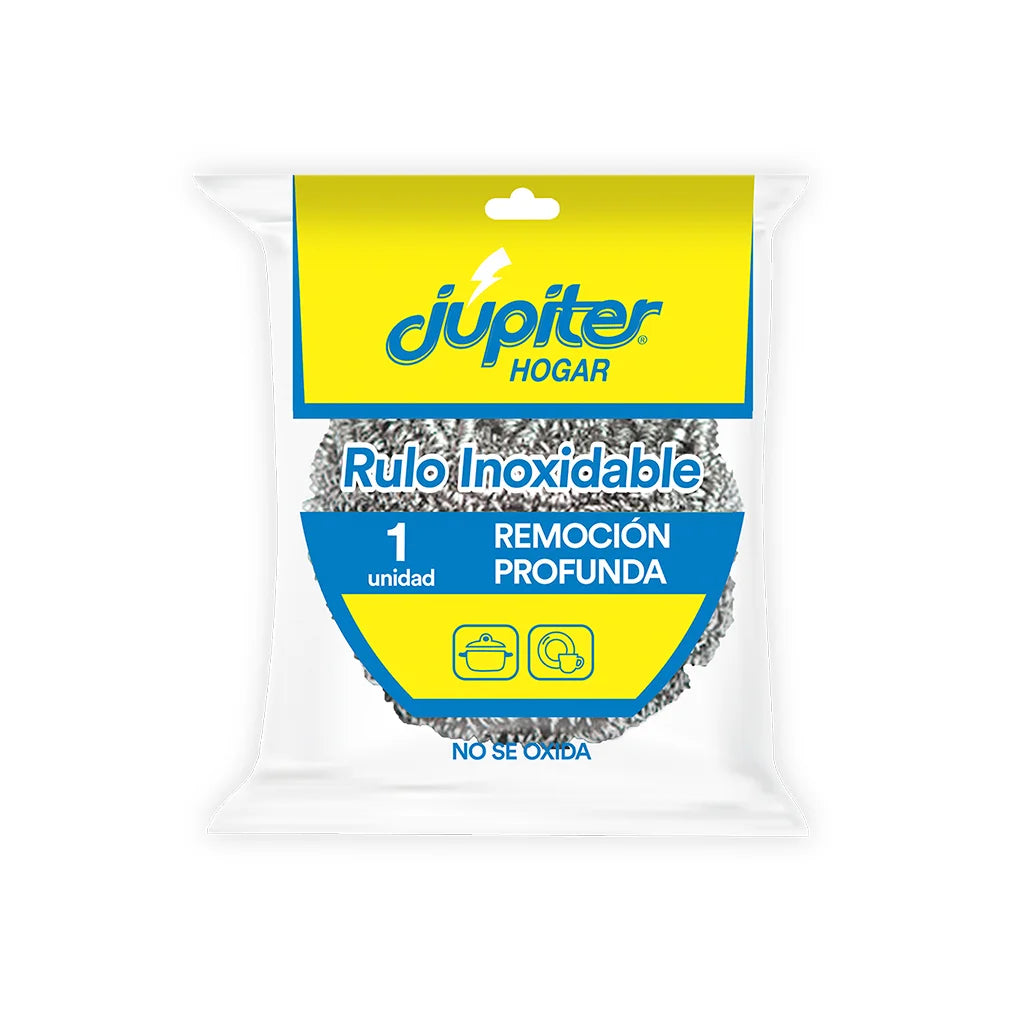 Esponja Rulo Inoxidable Jupiter - Unidad