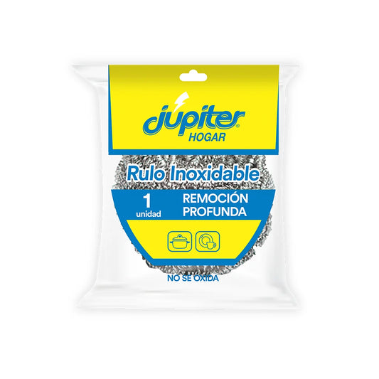 Esponja Rulo Inoxidable Jupiter - Unidad