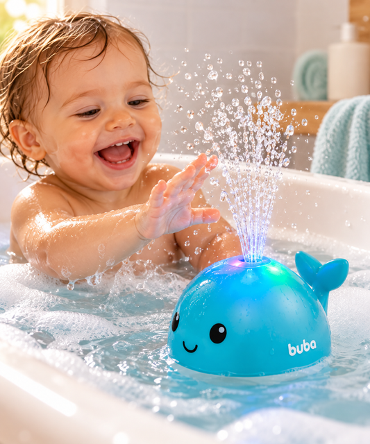 Ballena de Baño BUBA con Luz y Chorro de Agua – Juguete Infantil