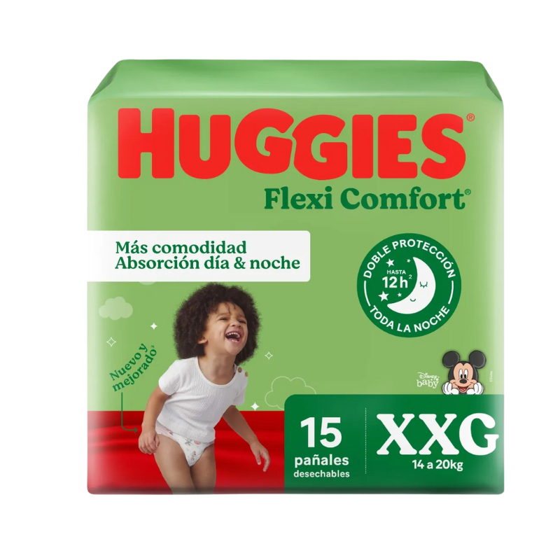 Pañales Huggies Flexi Confort XXG 15 Unidades