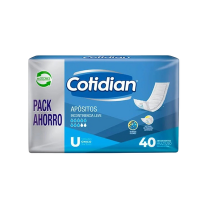 Apósito Cotidian para Incontiencia - 40 unidades