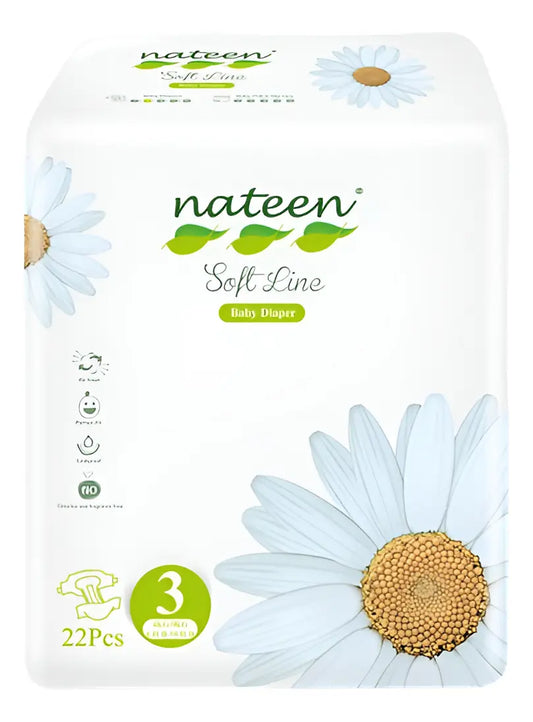 Nateen Pañales Soft Line Talle 3 - 22 unidades