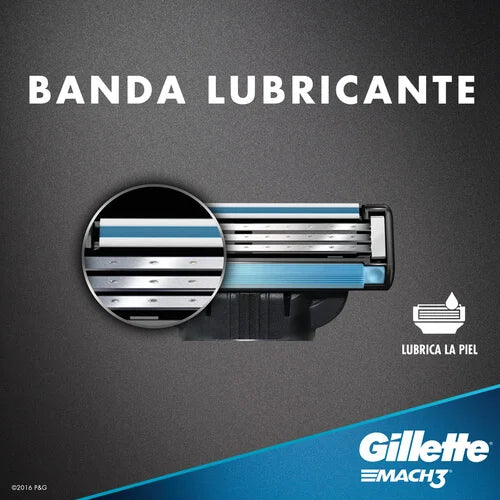 Repuesto De Gillette De Cuerpo Mach3 2 Unidades