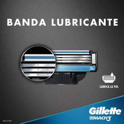 Repuesto De Gillette De Cuerpo Mach3 2 Unidades