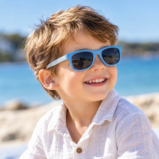 Lentes de Sol Infantiles BUBA UV400 para Niños y Niñas de 3 a 5 Años – Azul