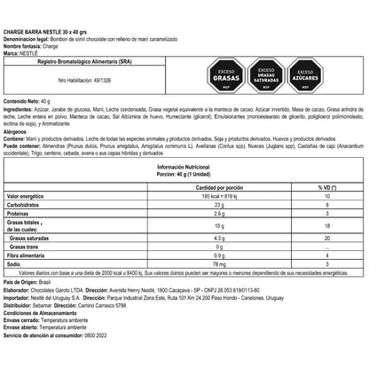 Chocolate Nestlé Charge 40 g