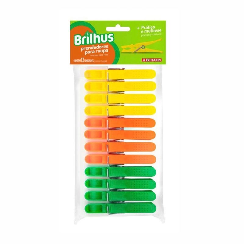 Palillos para ropa de colores Brilhus