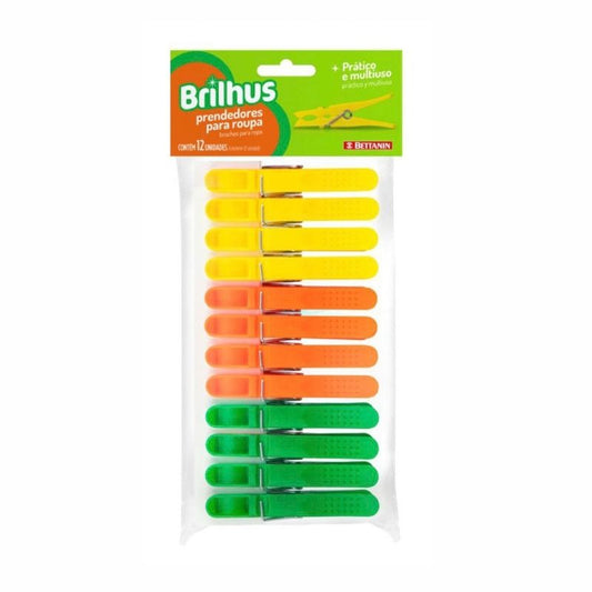 Palillos para ropa de colores Brilhus